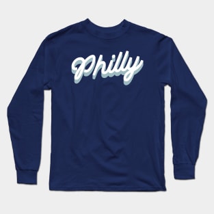 Philly cursive script Long Sleeve T-Shirt